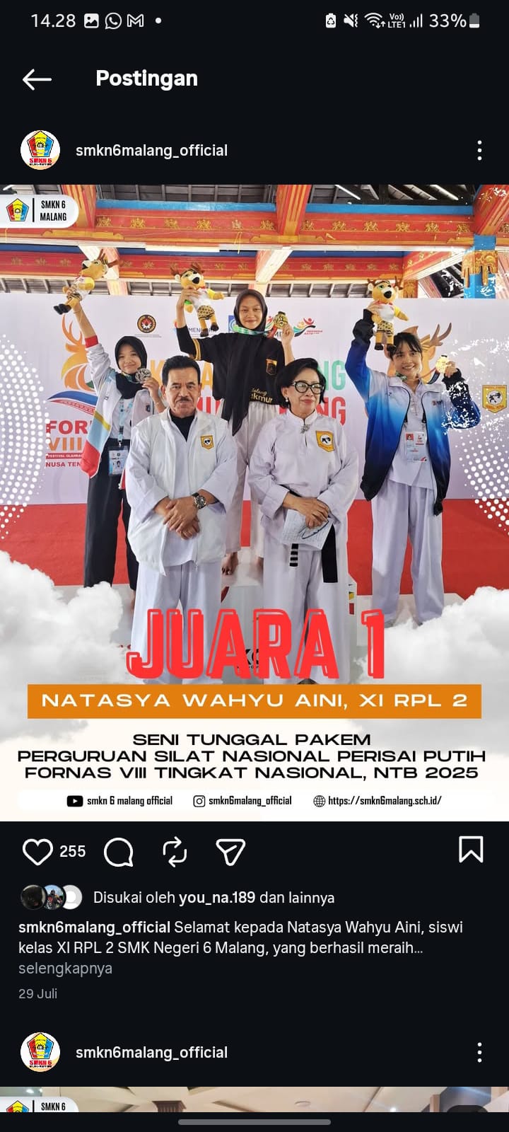 Natasya - Juara 1
